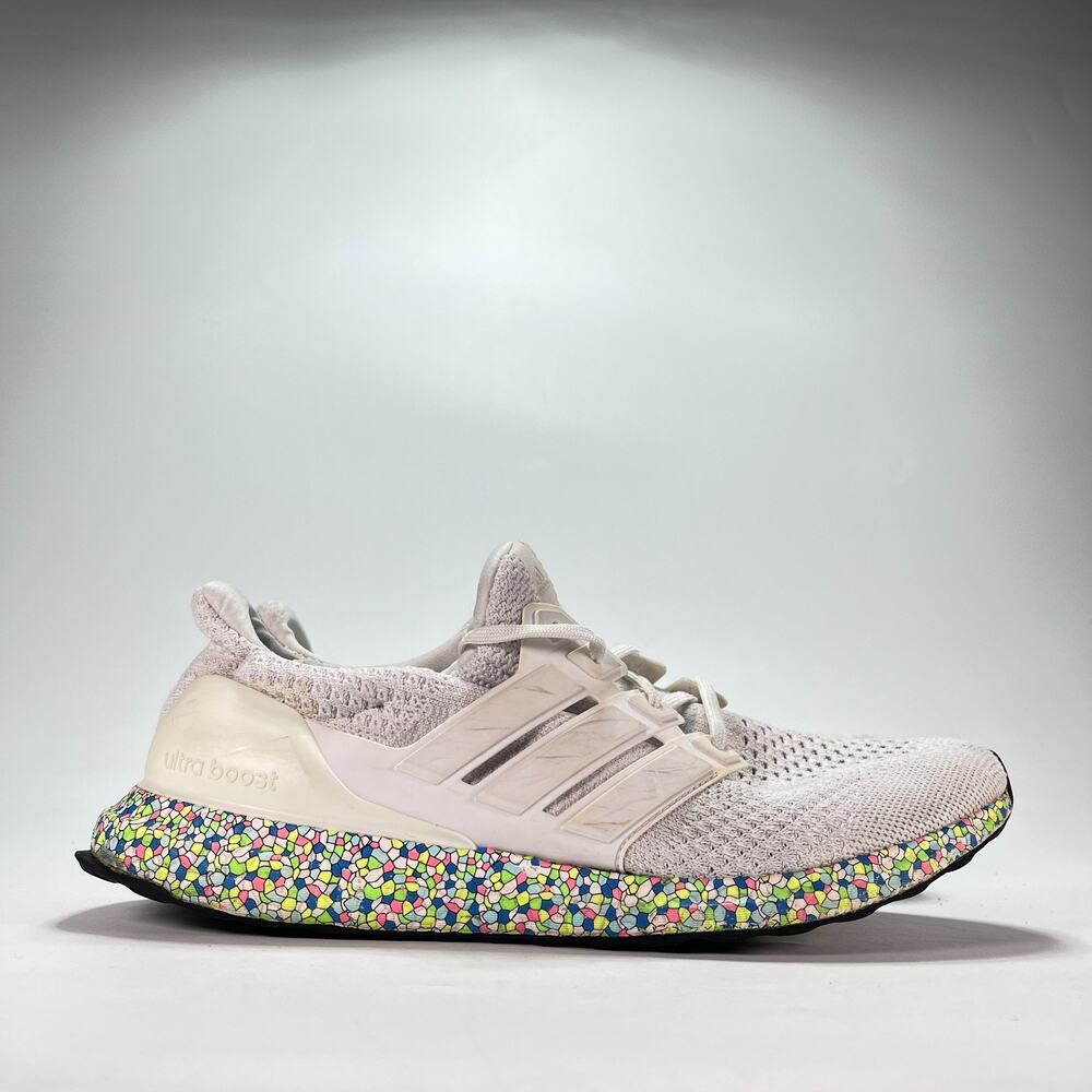 adidas UltraBoost 5.0 DNA White Mosaic Boost Running Shoes GY4525 Men's Size 11